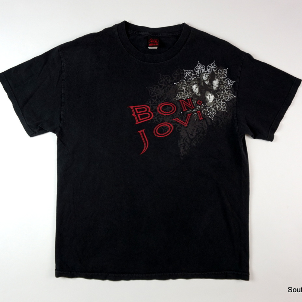 Bon Jovi Rock Concert Tour T-Shirt Sz Large